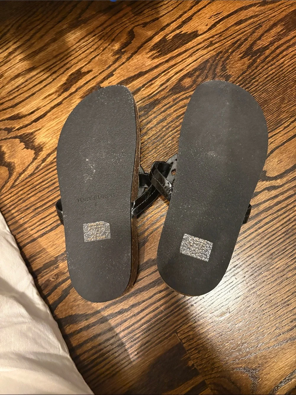 Tory Burch Miller Cloud Sandals in black size 8